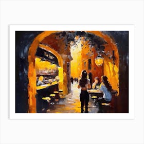 People In The Alley Art Print