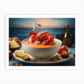 Lobster Soup Art Print