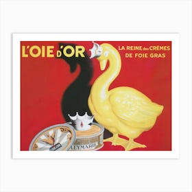 Golden Goose, Food Art, Vintage Poster Art Art Print