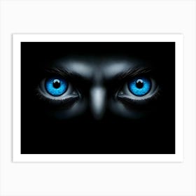 Dark Blue Eyes Art Print