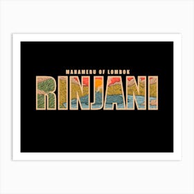 Rinjani Mahameru Of Lombok Art Print