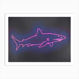 Neon Pink Nurse Shark 1 Art Print