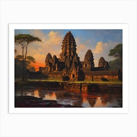 Angkor Wat Seven Wonder Art Print