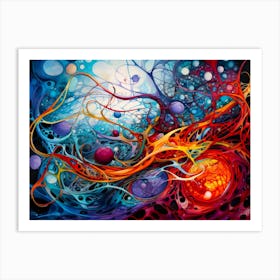 Twisted Tangle Vortex Drawing Art Print