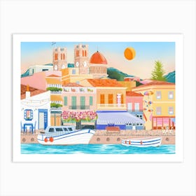 Aegina Greece Landscape Art Print