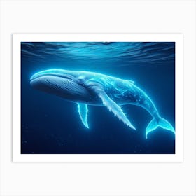 Glowwhale Masterpiece Art Print