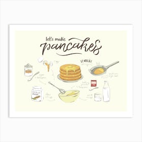 Let's Make Pancakes Art Print