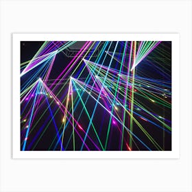 Laser Light Show Art Print