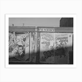 Sign Board, Crosby, North Dakota By Russell Lee Art Print