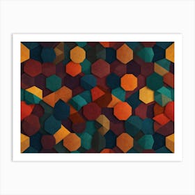 Abstract Geometric Pattern 1 Art Print