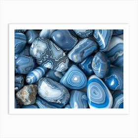 Blue Agate 3 Art Print