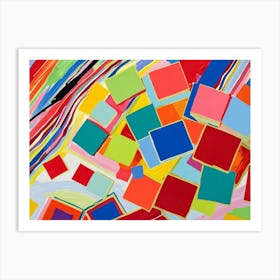 Abstract Squares 3 Art Print