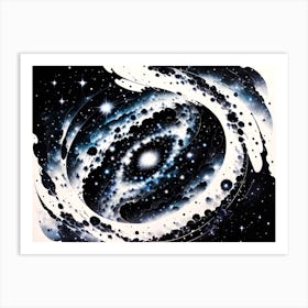 Galaxy Painting 6 Art Print