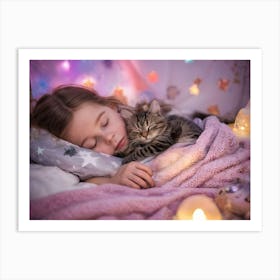 Sleepy night Art Print