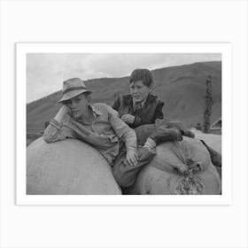 Untitled Photo, Possibly Related To Boys On Sacks Of Wool, Malheur County, Oregon By Russell Lee Art Print