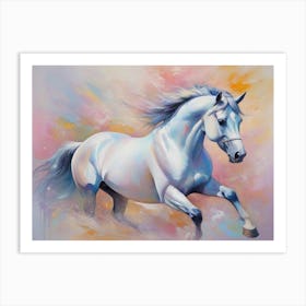 White Horse 10 Art Print