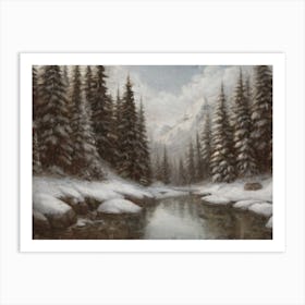 Winter Scene 7 Art Print