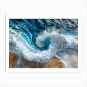 Waves In The Ocean Art Print