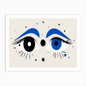 Blue Eyes Art Print