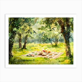 Picnic In The Park Art Print