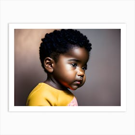 Portrait Of A Black Child Art Print