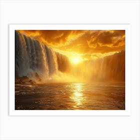 He Breathtaking Beauty Of Victoria Falls In Zimbabwe Poster