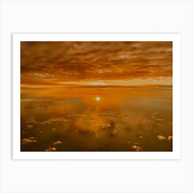 Sunset From An Airplane (Shots From Airplanes Series) Art Print
