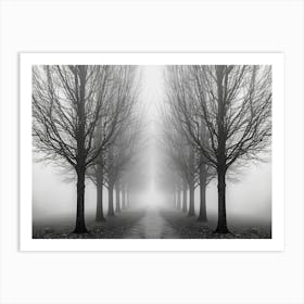 Foggy Path 2 Art Print