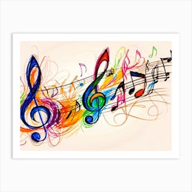 Music Notes 1 Art Print