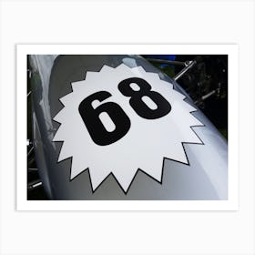 Racecar Number 68 Art Print