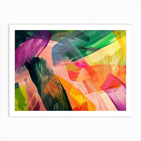 Colorful abstract painting 2 Art Print