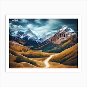 Road To The Mountains 1 Art Print