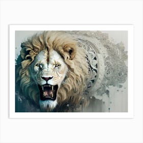 Lion art 65 Art Print