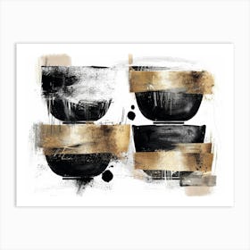 Black And Gold 61 Art Print