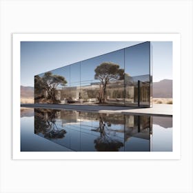 Mirror Architecture In The Desert Art Print