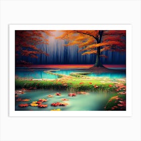 Autumn Forest 8 Art Print