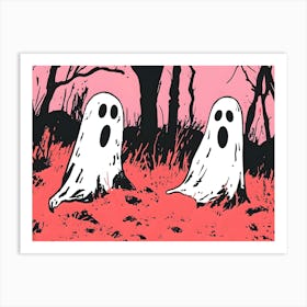 Ghosts In The Woods Art Print