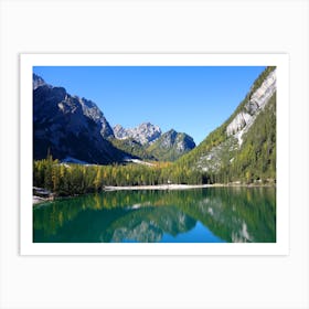 Lake In The Mountains 1 Art Print