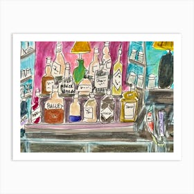 Bar Counter Art Print