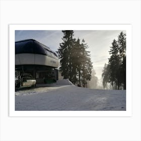 Ski Lift Art Print