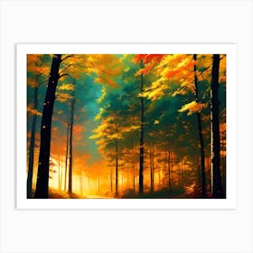 Autumn Forest 44 Art Print