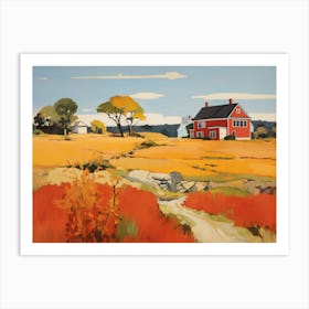 Long Island Landscape - expressionism Art Print