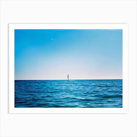 Man In The Ocean Art Print