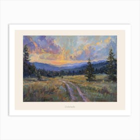 Western Sunset Landscapes Colorado 2 Poster Art Print