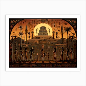 Egyptian Scene Art Print