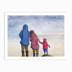 The Winter Walk Art Print