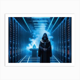 Tech priests prayying to server farms 9 Art Print