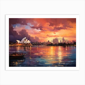 Sunset In Sydney Póster