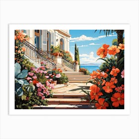 Cannes Flowers 4 Art Print