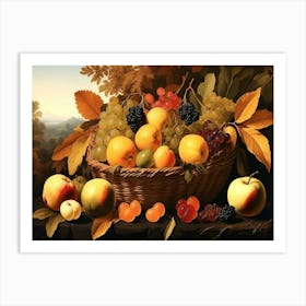 Basket Of Fruit Art Print